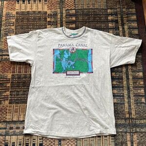 Vintage Panama Canal Made in USA Graphic T-Shirt Men's XL